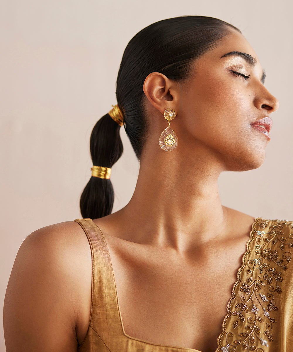 Mastani_Handloom_Gold_Tissue_Blouse_With_Skirt_And_Tissue_Dupatta_WeaverStory_05