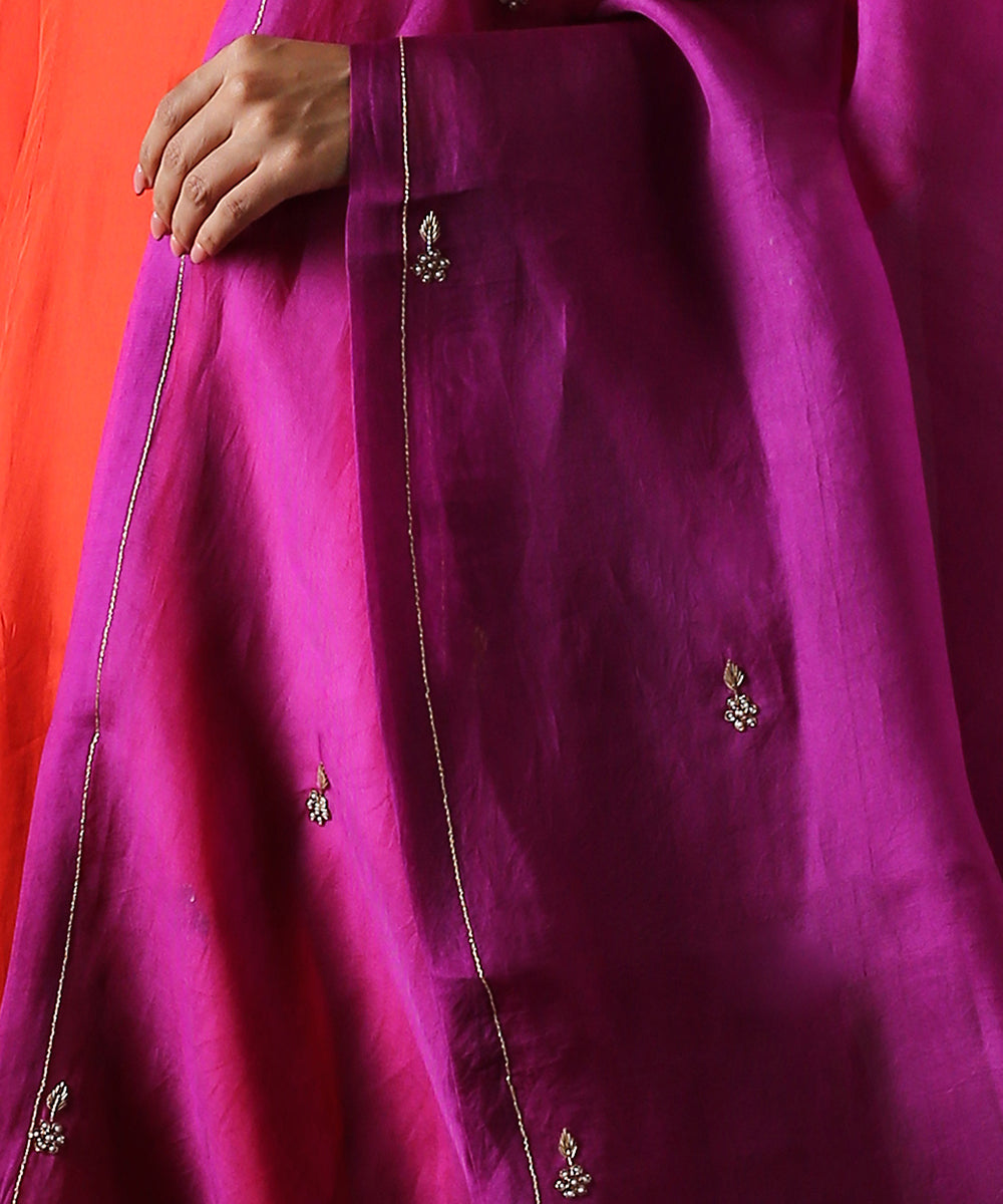 Purple_Hand_Embroidered_Organza_Dupatta_with_Zardozi_Booti_WeaverStory_03