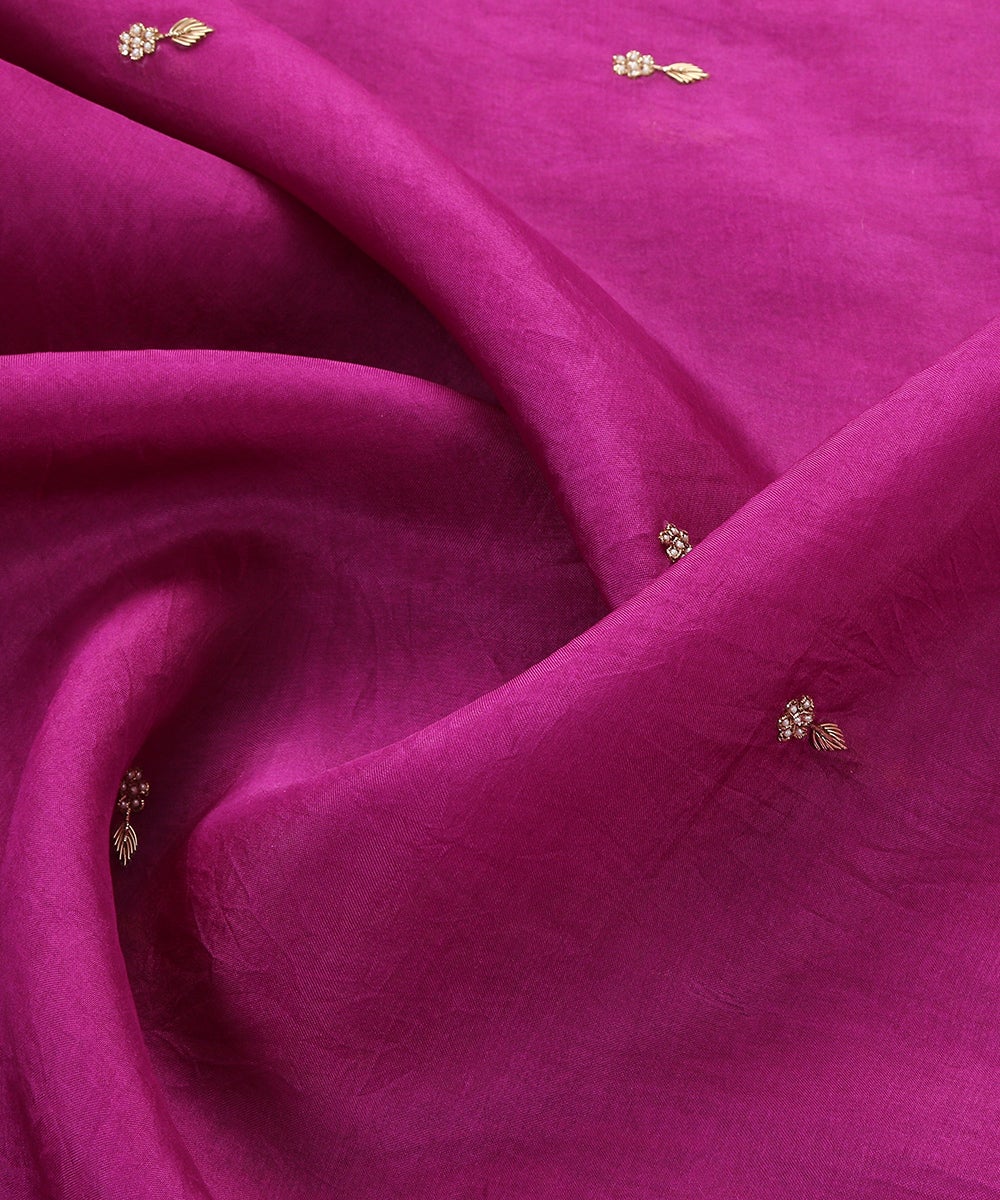 Purple_Hand_Embroidered_Organza_Dupatta_with_Zardozi_Booti_WeaverStory_05