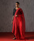 Red_Hand_Embroidered_Organza_Dupatta_with_Zardozi_Booti_WeaverStory_01