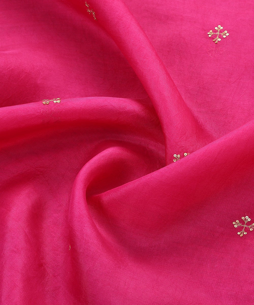 Pink_Hand_Embroidered_Organza_Dupatta_with_Zardozi_Booti_WeaverStory_05
