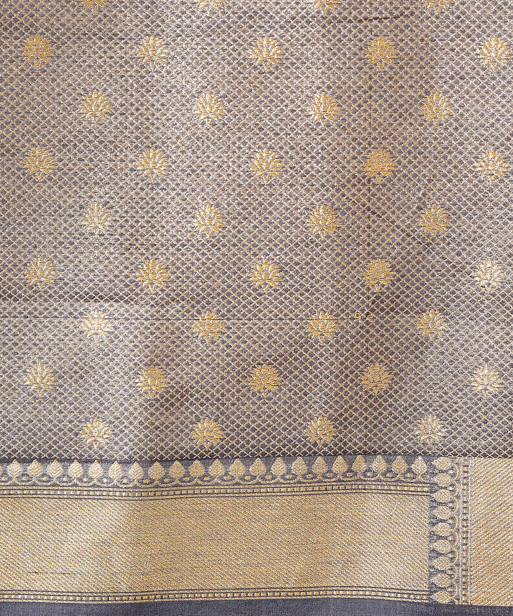 Grey_Handloom_Katan_Kora_Silk_Banarasi_Suit_Set_with_Tanchoi_Weave_and_Small_Cutwork_Booti_WeaverStory_02