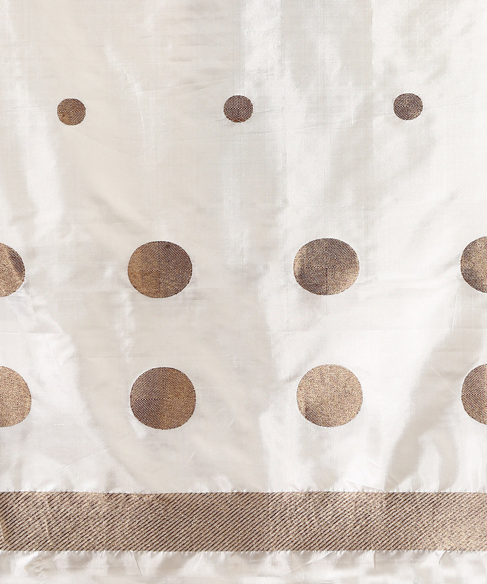 Handloom_Offwhite_Pure_Katan_Silk_Banarasi_Suit_Set_With_Antique_Zari_Woven_Polka_Dots_WeaverStory_02