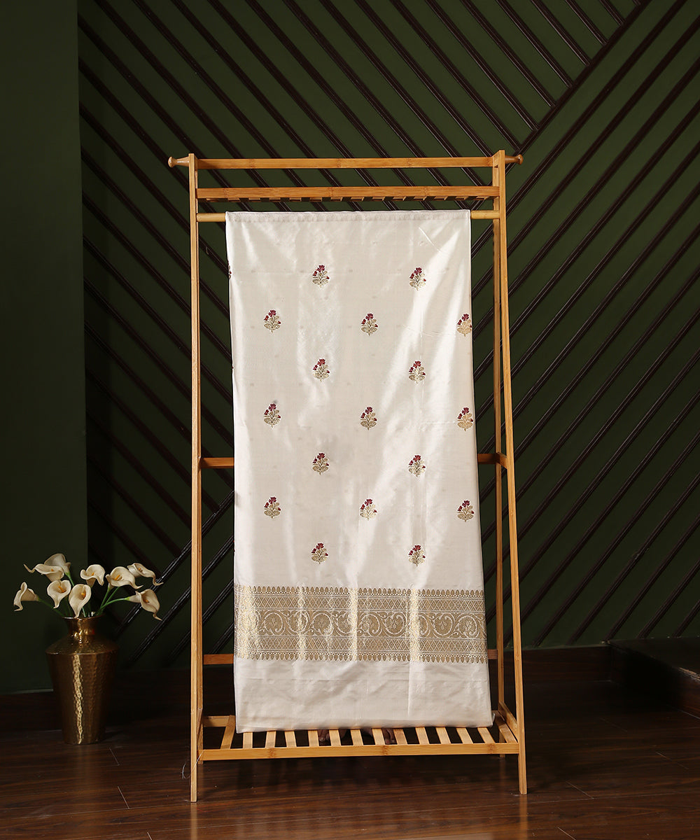 Handloom_White_Dyeable_Pure_Katan_Silk_Banarasi_Kurta_Fabric_WeaverStory_01