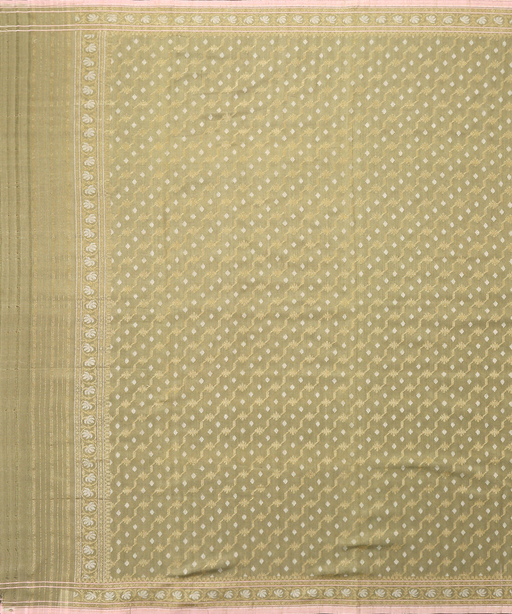 Pista_Green_Handloom_Banarasi_Suit_Set_In_Handspun_Cotton_Twisted_with_Katan_Silk_WeaverStory_02