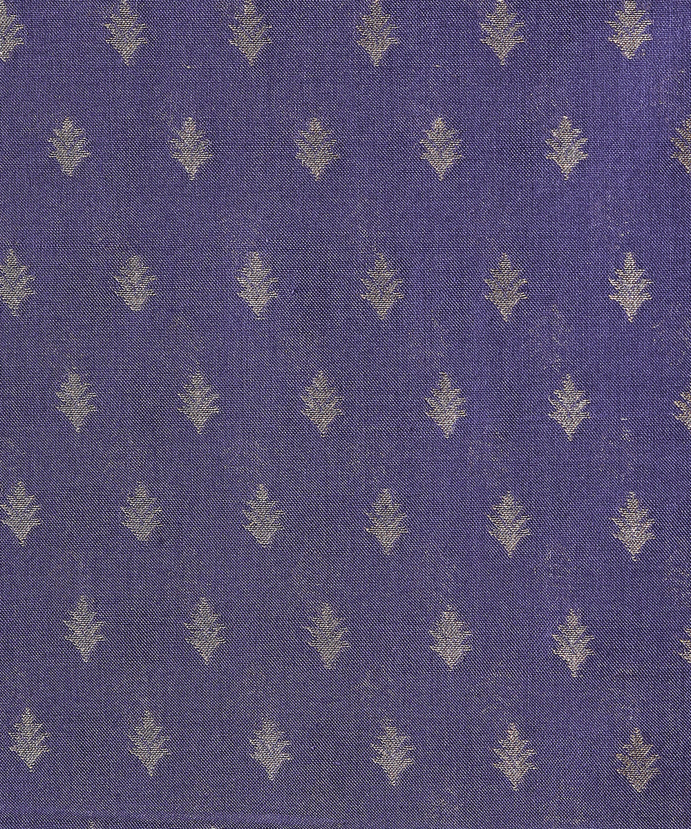 Handloom_Blue_Banarasi_Suit_Set_In_Handspun_Cotton_Twisted_with_Katan_Silk_WeaverStory_03