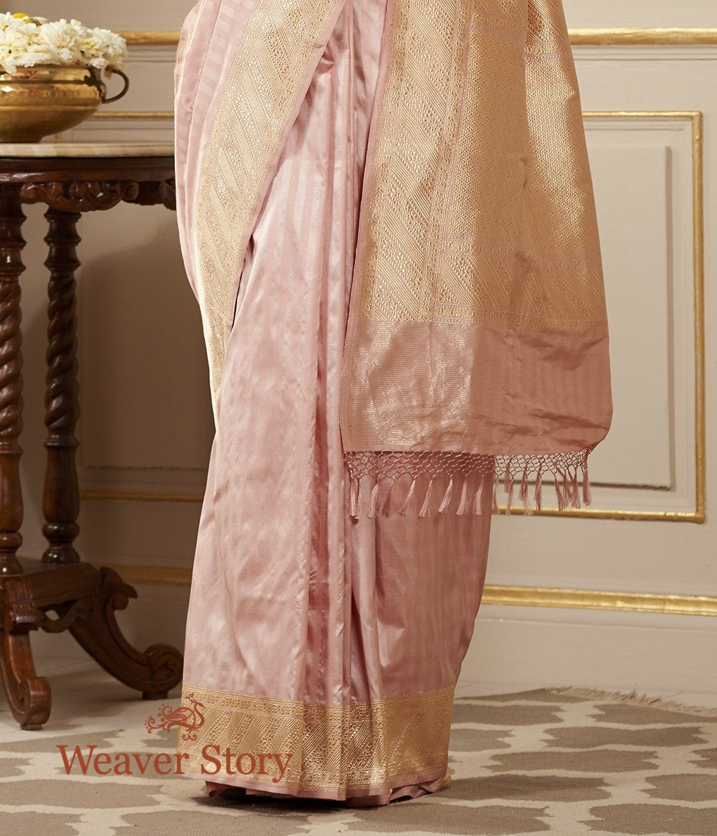Handloom_Blush_Pink_Self_Stripes_Saree_with_Diagonal_Border_WeaverStory_04