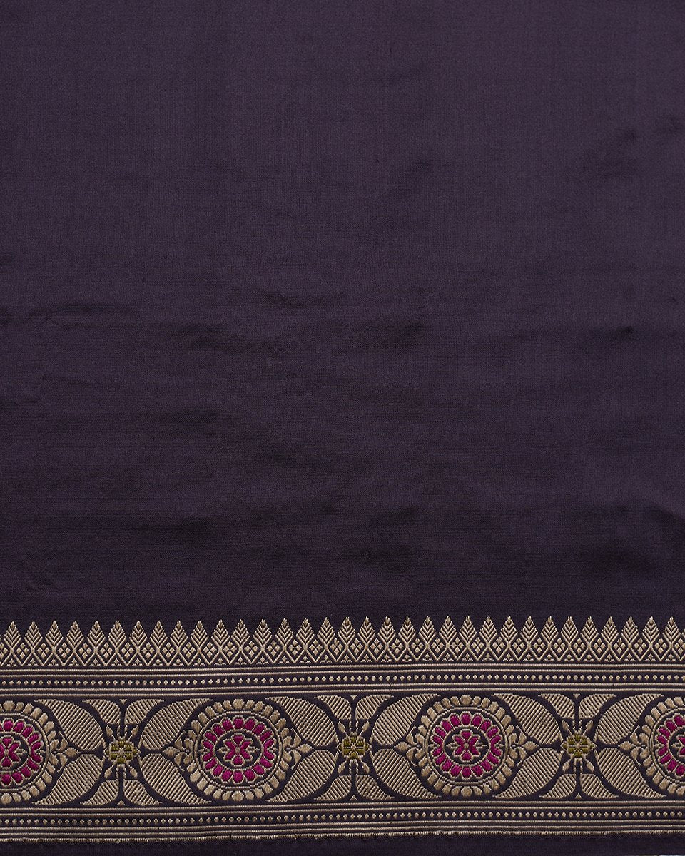 Handloom_Surmayi_Banarasi_Baluchari_Saree_with_Elephant_Pallu_WeaverStory_05