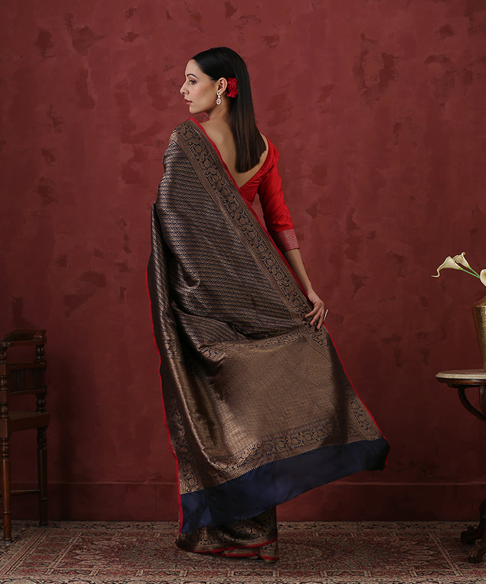 Dark_Blue_Handloom_Pure_Katan_Silk_Kimkhab_Banarasi_Saree_With_Antique_Zari_WeaverStory_03
