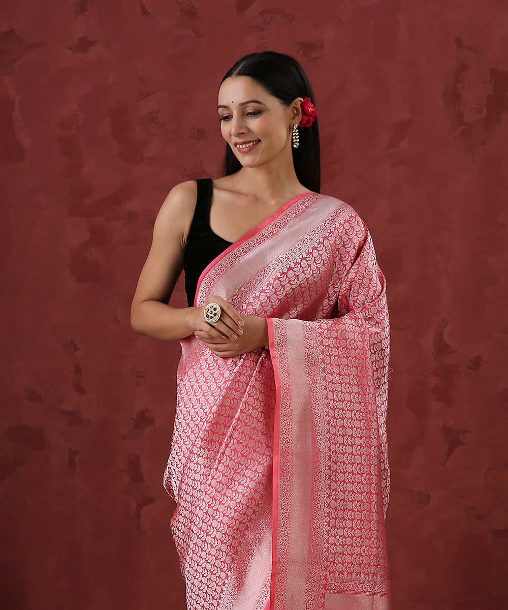 Candy_Pink_Handloom_Pure_Katan_Silk_Kimkhab_Banarasi_Saree_With_Silver_Zari_WeaverStory_01