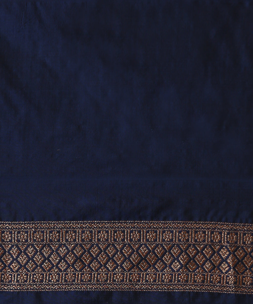 Dark_Blue_Handloom_Pure_Katan_Silk_Kimkhab_Banarasi_Saree_With_Antique_Zari_WeaverStory_05