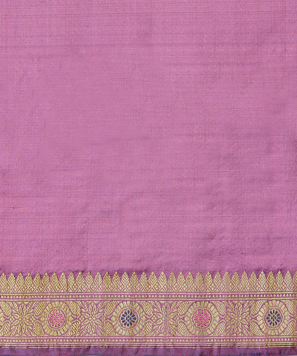 Handloom_Purple_Pure_Malda_Silk_Banarasi_Baluchari_Saree_With_Kalka_Pallu_WeaverStory_06