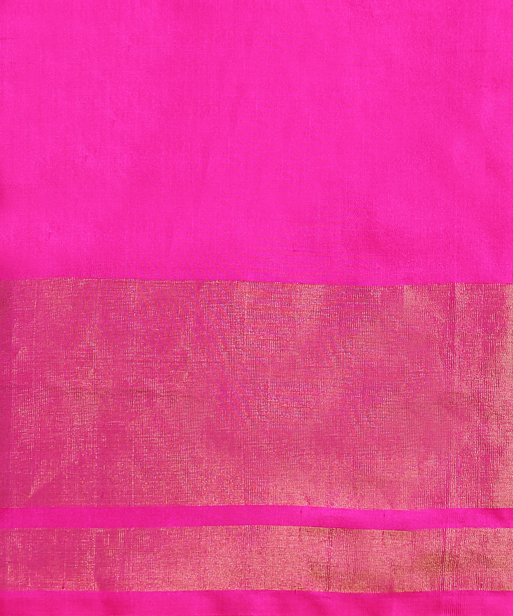 Handloom_Pink_Pure_Mulberry_Silk_Patola_Saree_With_Multicolor_Border_WeaverStory_05