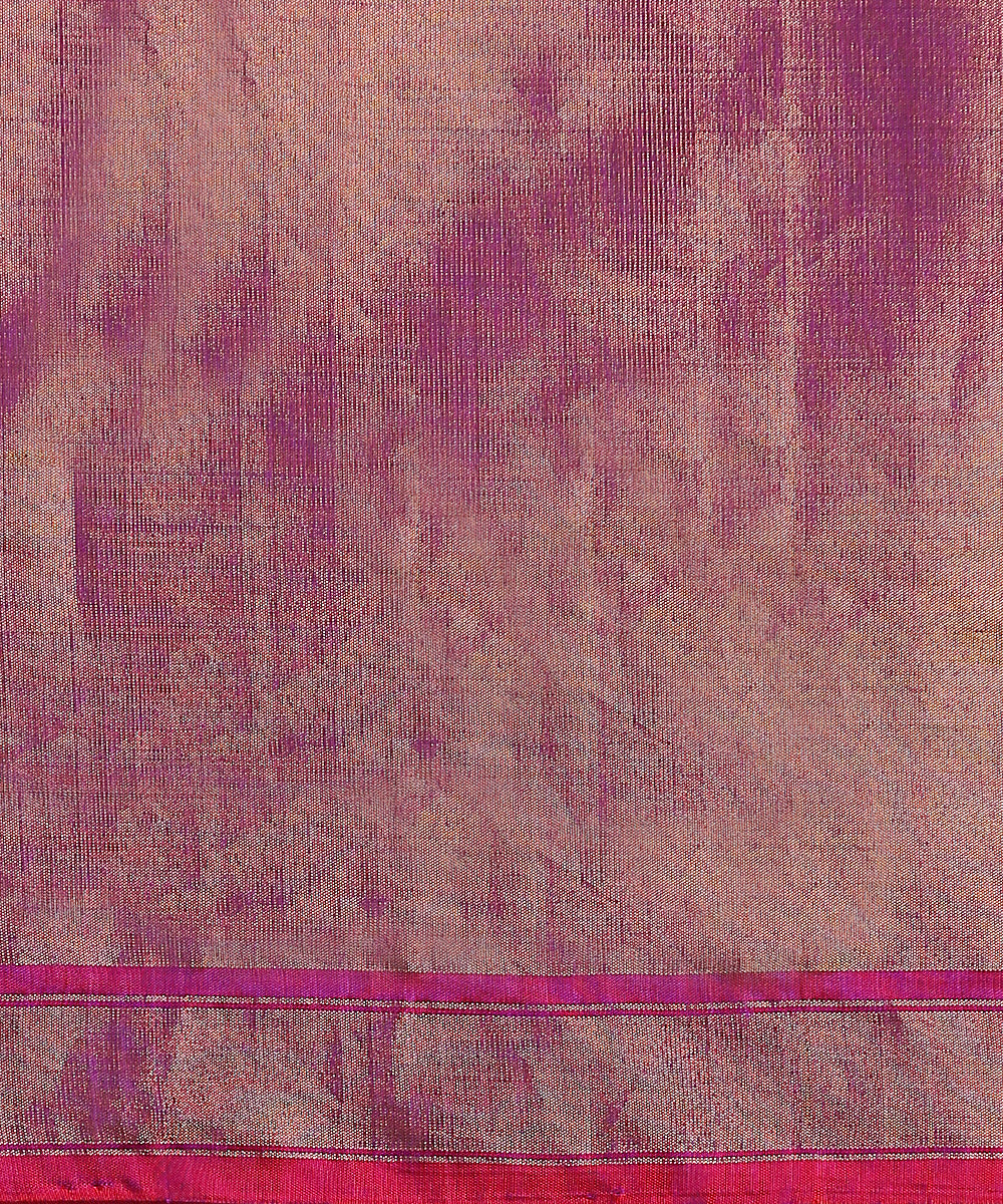 Beige_And_Gold_Handloom_Pure_Silk_Tissue_Saree_With_Lavender_Border_And_Pallu_WeaverStory_05