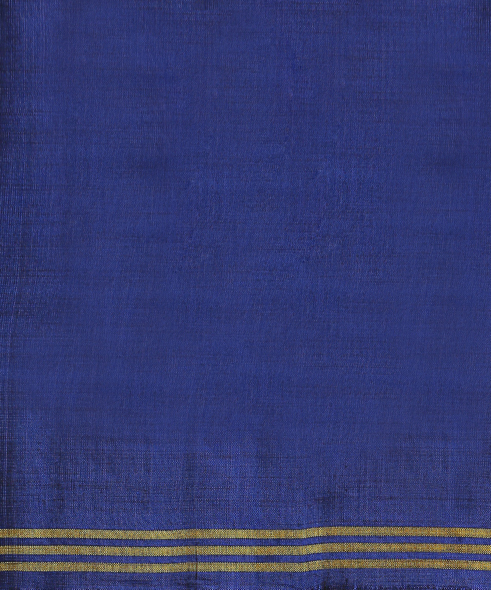 Handloom_Dark_Blue_8_Ply_Pure_Mulberry_Silk_Patola_Saree_With_Horse_Motifs_WeaverStory_05