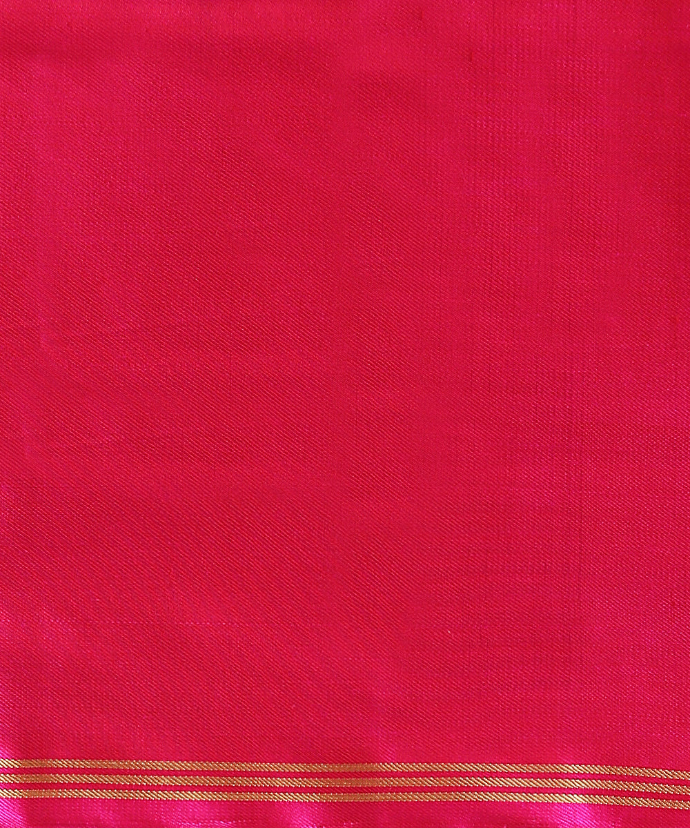 Handloom_Pink_Twill_Weave_Pure_Mulberry_Silk_Patola_Saree_With_Purple_Border_And_Pallu_WeaverStory_05