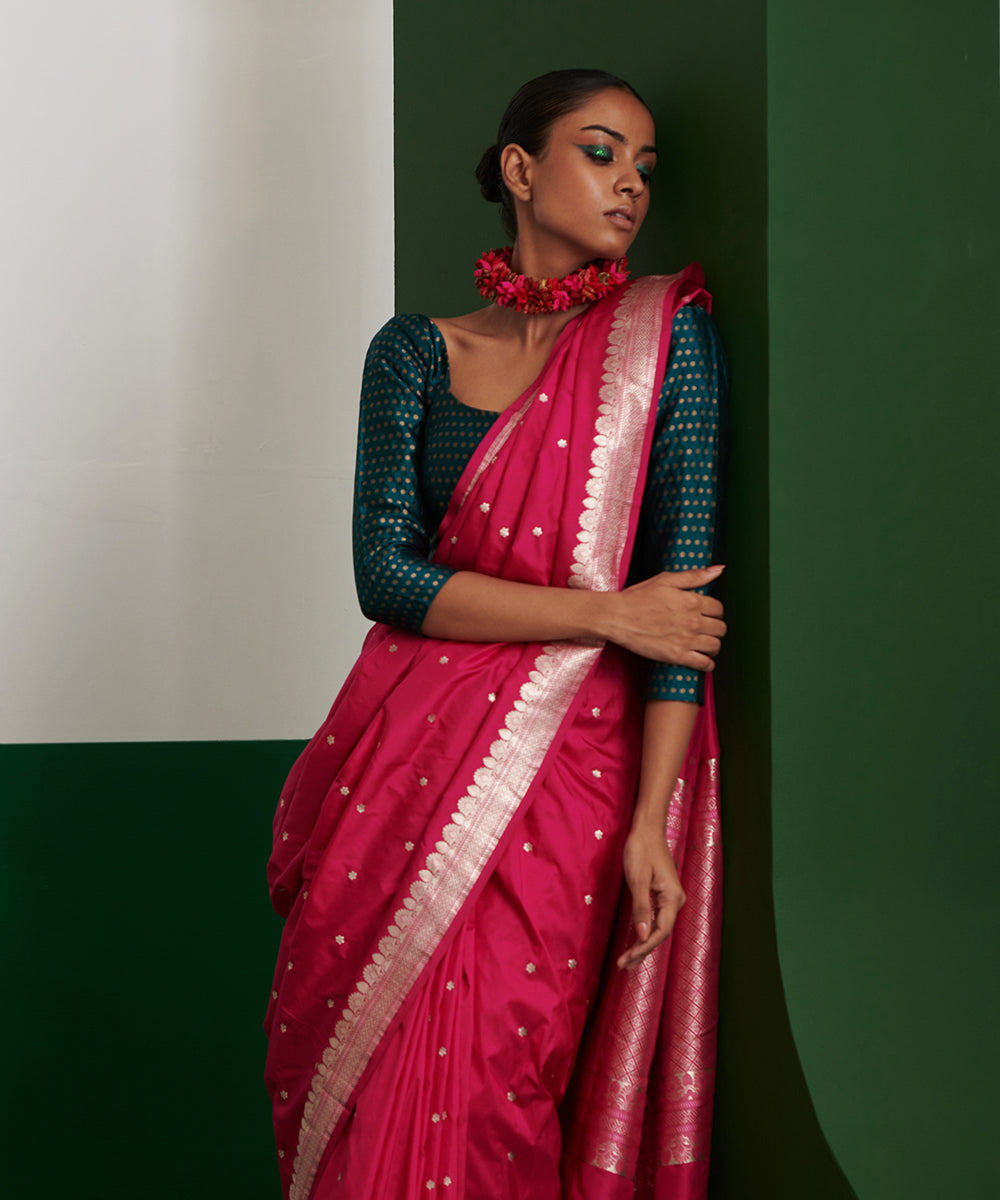 Pink_Dual_Tone_Handloom_Pure_Katan_Silk_Banarasi_Saree_With_Kadhwa_Ashrafi_Booti_WeaverStory_01