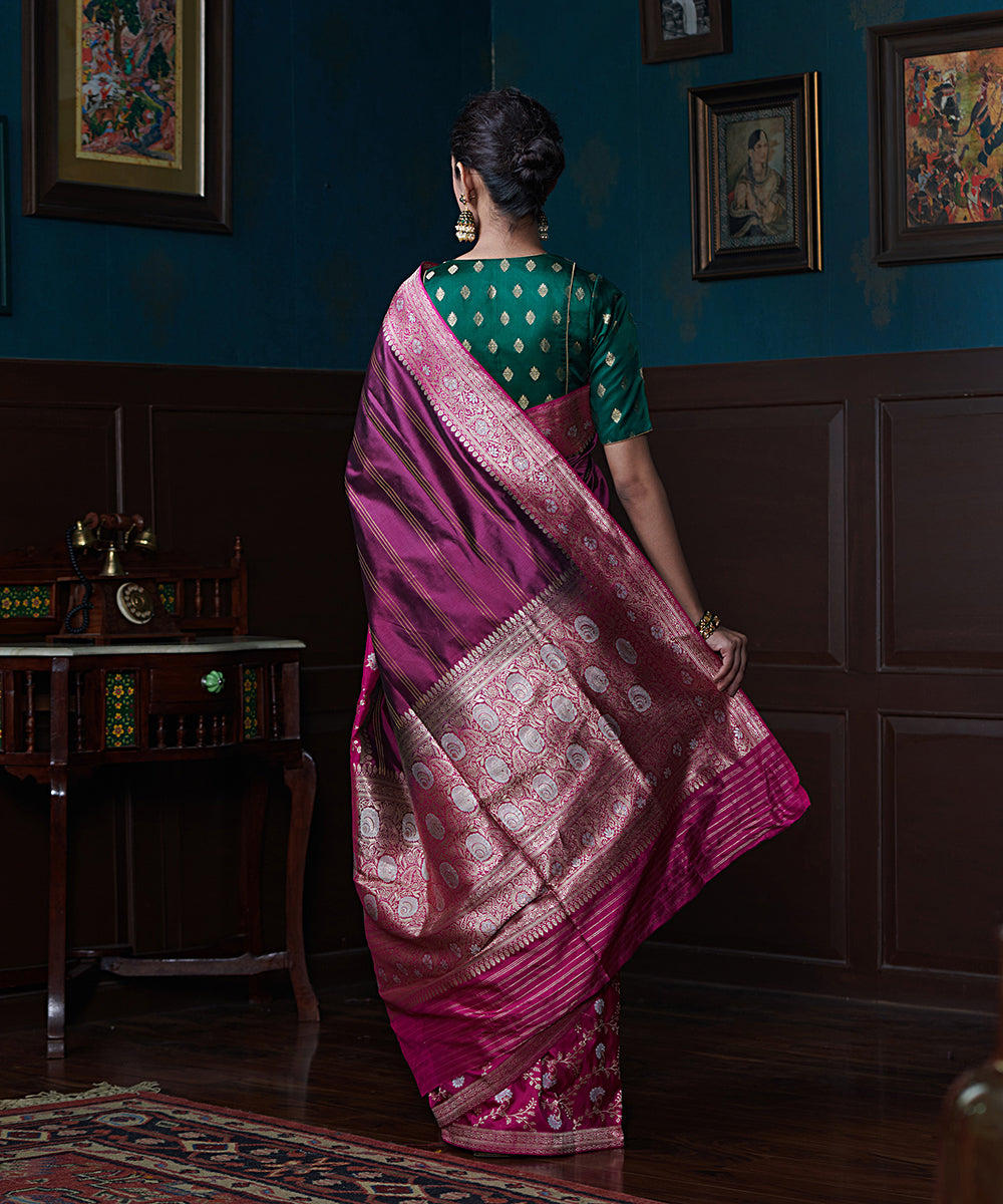 Wine_Handloom_Pure_Katan_Silk_Banarasi_Saree_With_Plum_Kadhwa_Border_WeaverStory_03