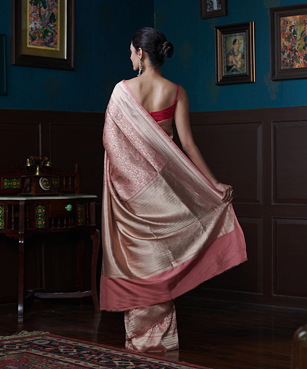 Rose_Pink_Handloom_Kimkhab_Pure_Katan_Silk_Banarasi_Saree_With_Meenakari_Floral_Motifs_WeaverStory_03