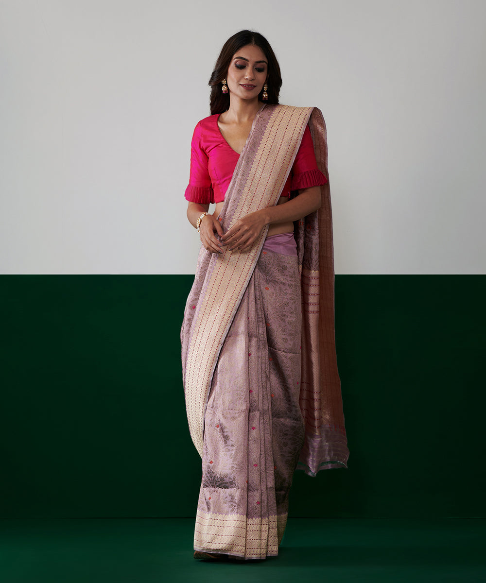 Handloom_Old_Rose_Tissue_Silk_Banarasi_Saree_With_Meenakari_And_Antique_Zari_WeaverStory_02