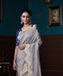 Grey_Handloom_Tissue_Silk_Banarasi_Saree_With_Scalloped_Borders_WeaverStory_01