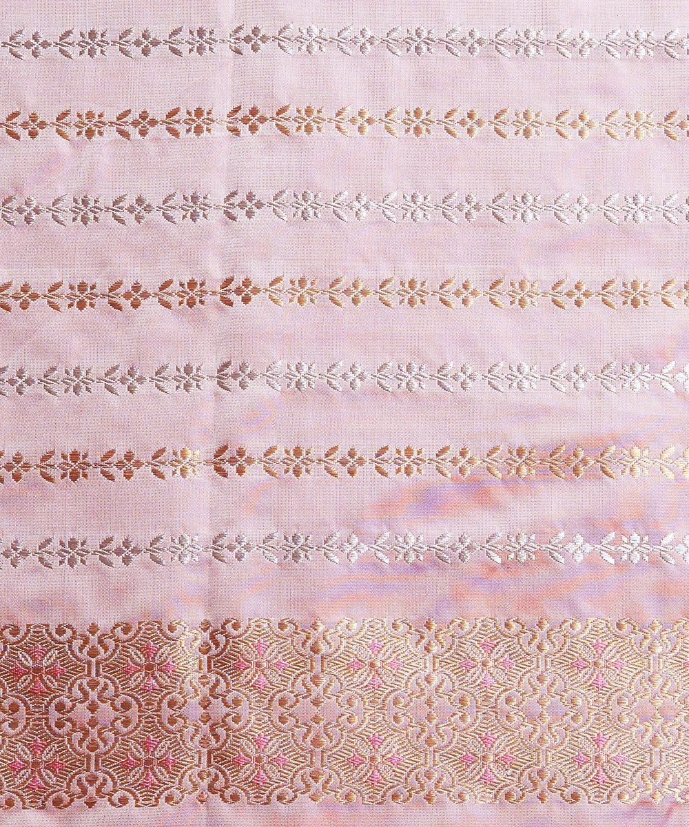 Light_Pink_Handloom_Mashroo_Silk_Banarasi_Saree_With_Zari_Stripes_WeaverStory_05