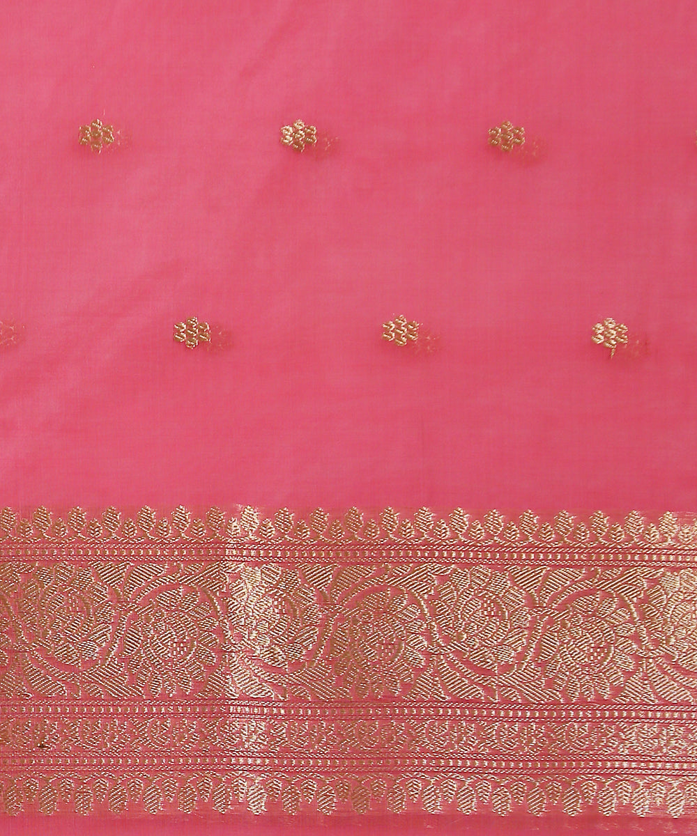 Rose_Pink_Handloom_Kora_Silk_Banarasi_Saree_With_Kadhwa_Booti_WeaverStory_05