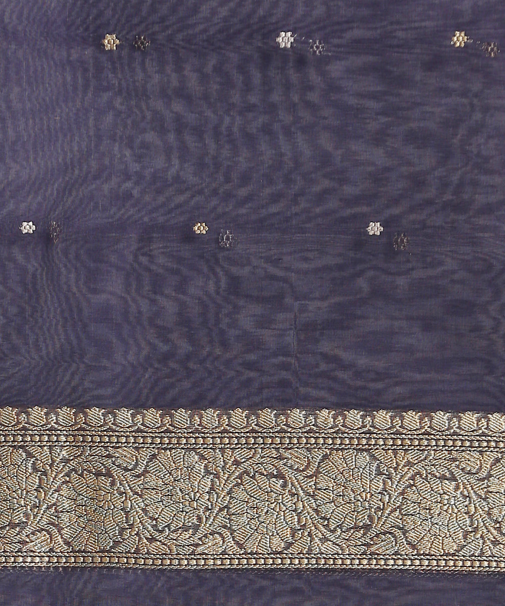Dark_Blue_Handloom_Kora_Silk_Banarasi_Saree_With_Silver_And_Gold_Kadhwa_Booti_WeaverStory_05
