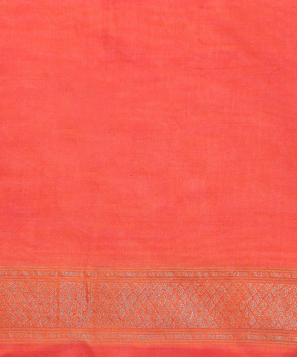 Rust_Red_Handloom_Pure_Cotton_Banarasi_Jamdani_Saree_With_Konia_Pallu_WeaverStory_05