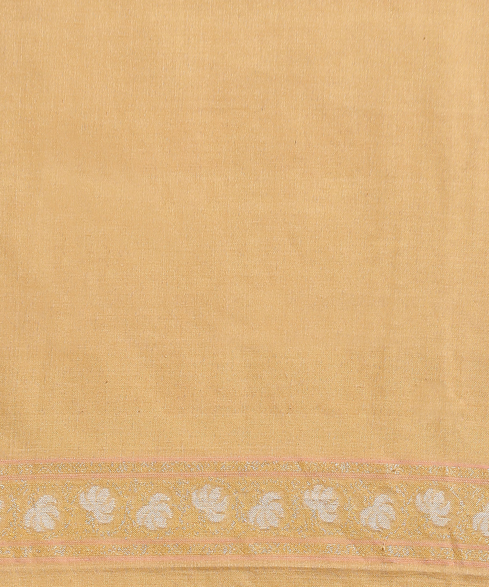 Handloom_Beige_Pure_Cotton_Banarasi_Jamdani_Saree_With_Aada_Jaal_WeaverStory_05
