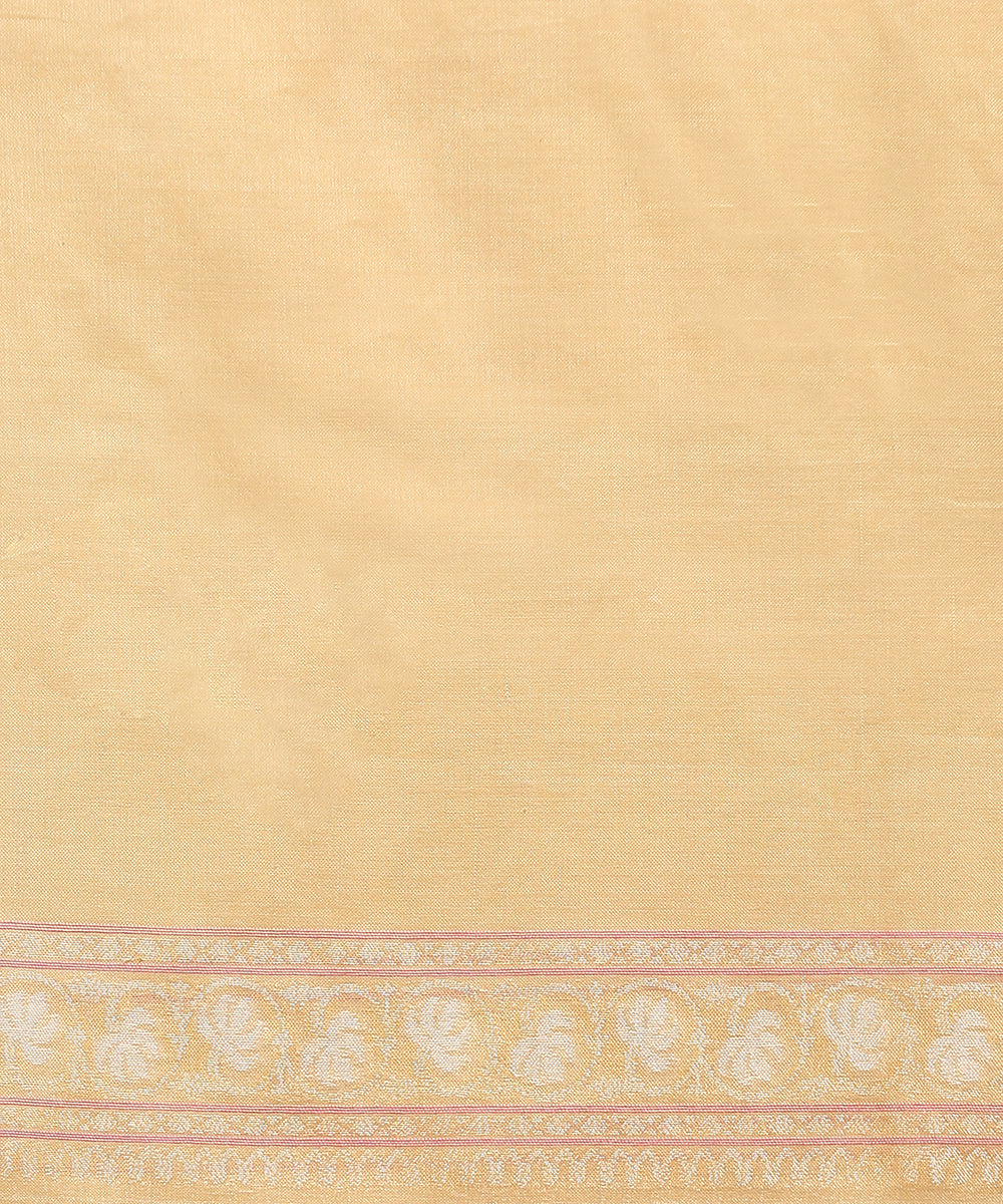 Handloom_Beige_Pure_Cotton_Banarasi_Jamdani_Saree_With_Paisley_Pallu_WeaverStory_05