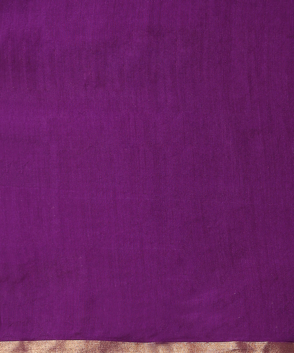 Purple_Handloom_Kora_Silk_Banarasi_Saree_With_Horizontal_Stripes_WeaverStory_05