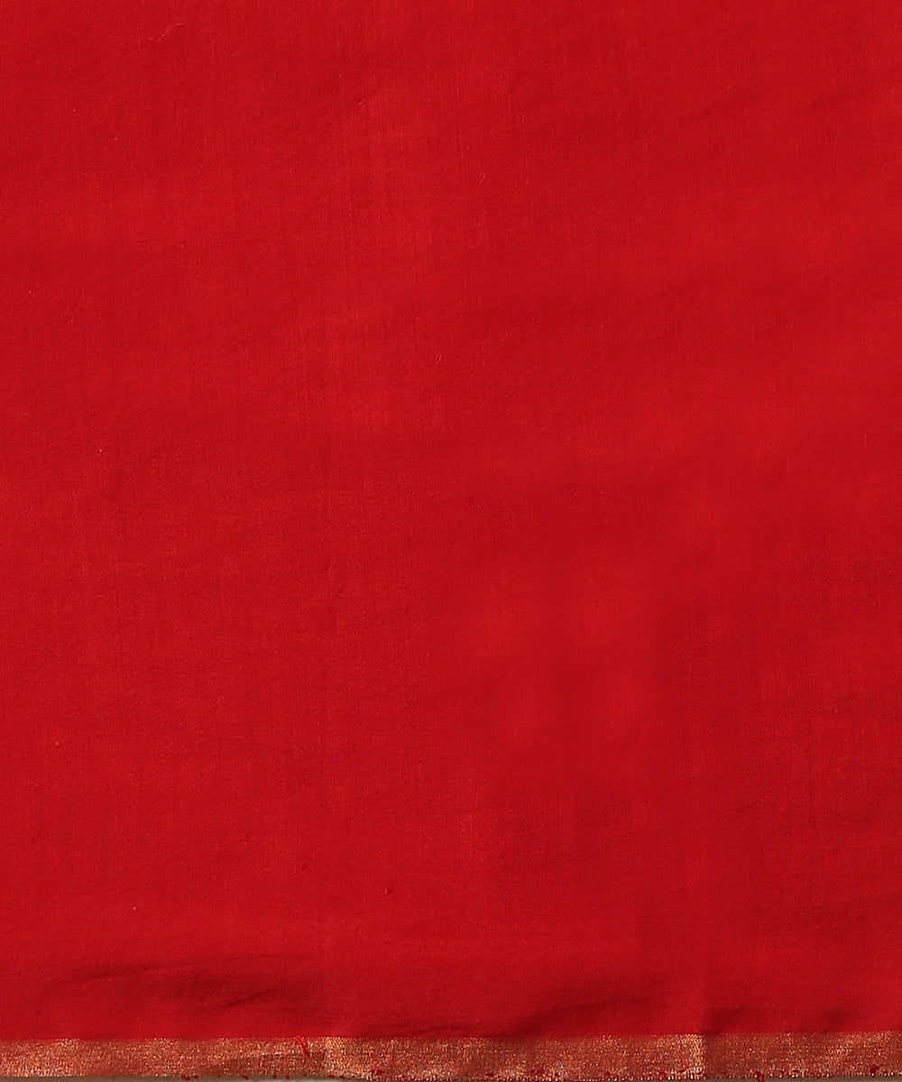 Maroon_Handloom_Kora_Silk_Banarasi_Saree_With_Horizontal_Stripes_WeaverStory_05