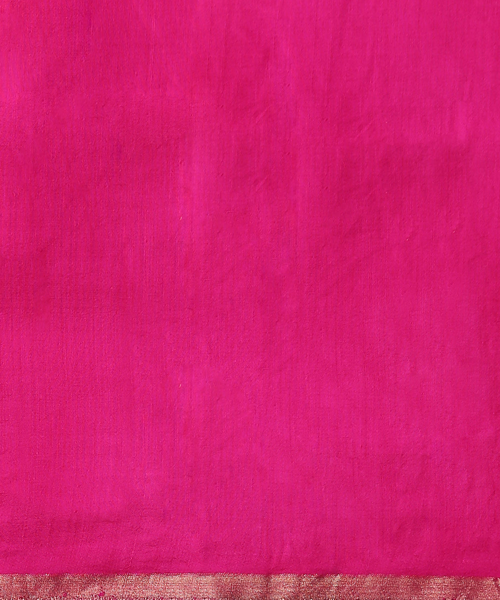 Handloom_Pink_Katan_Silk_Banarasi_Saree_With_Horizontal_Stripes_WeaverStory_05