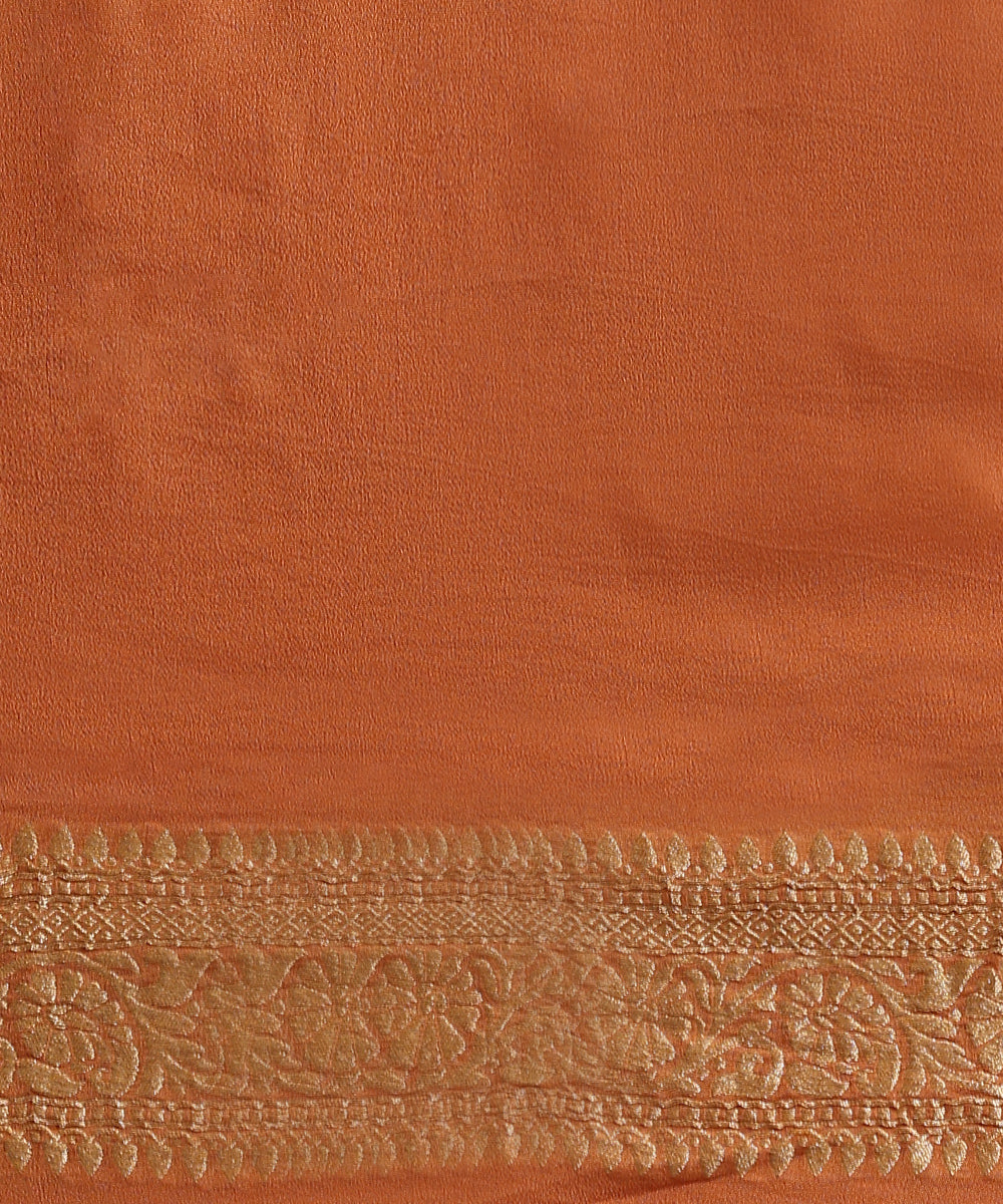 Peach_Handloom_Pure_Tissue_Georgette_Banarasi_Saree_WeaverStory_05