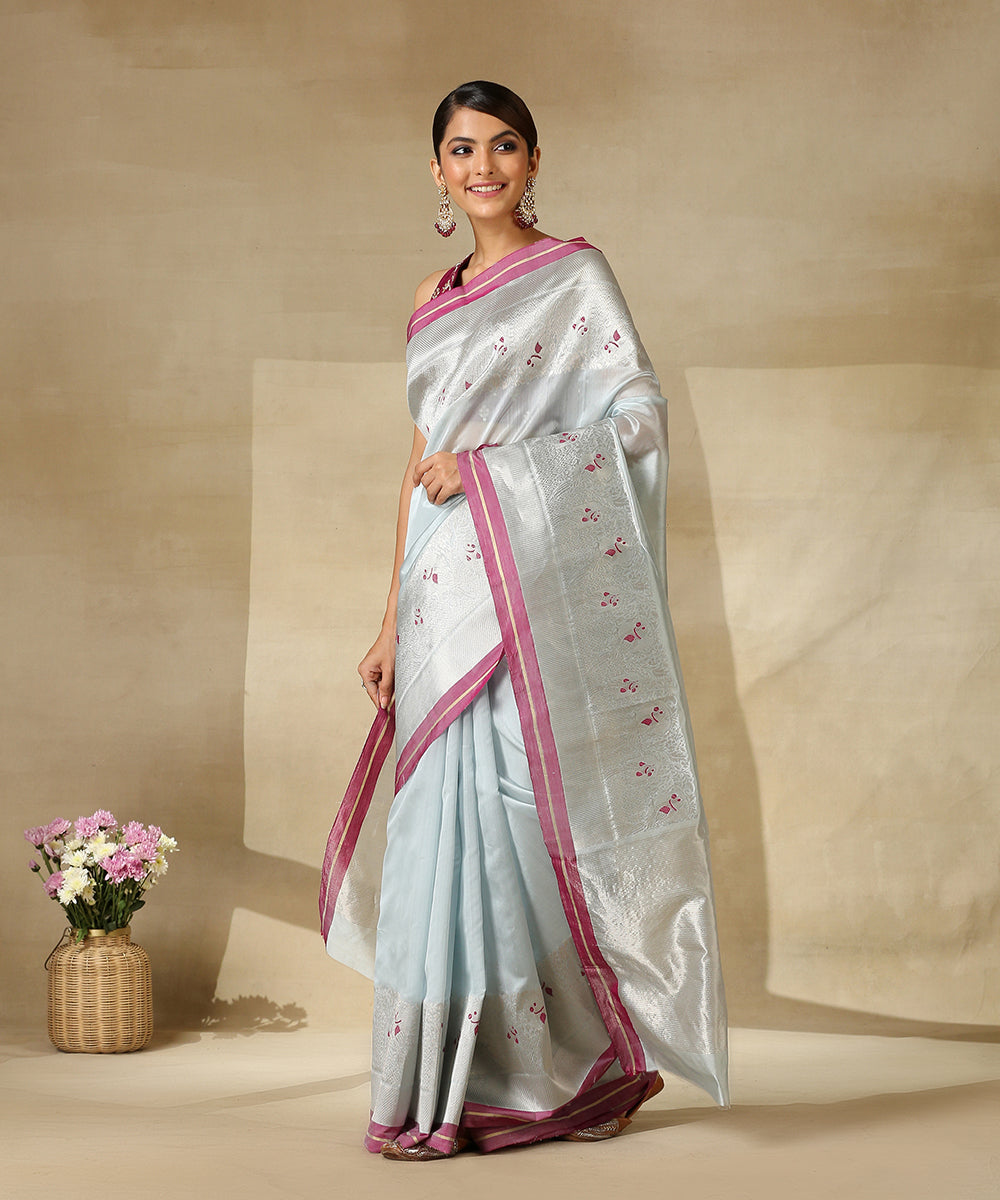 Handloom_Powder_Blue_Chanderi_Silk_Saree_With_Broad_Silver_Zari_Border_WeaverStory_02