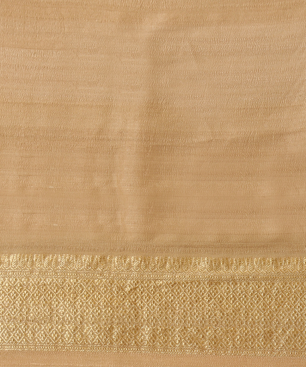 Beige_Handloom_Tussar_Georgette_Banarasi_Saree_with_Red_Floral_Motifs_WeaverStory_05