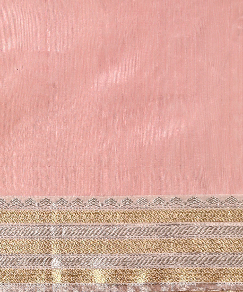 Rose_Pink_Handloom_Pure_Chanderi_Silk_Saree_With_Three_Flower_Motif_And_Sona_Rupa_Zari_Border_WeaverStory_05