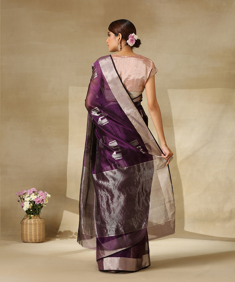 Purple_Handloom_Pure_Silk_Chanderi_Saree_With_Twin_Peacock_Motifs__WeaverStory_03