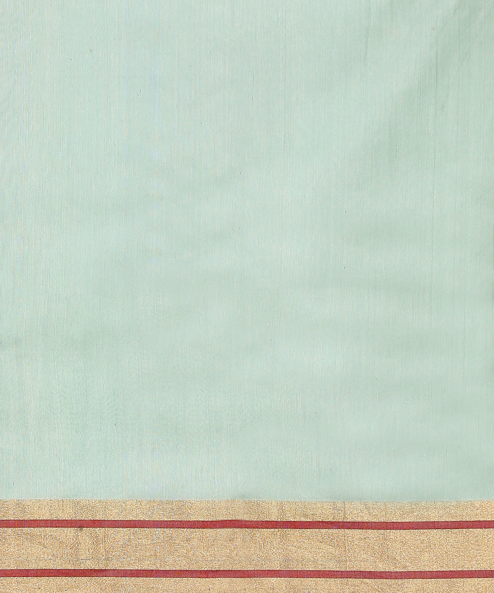 Handloom_Powder_Blue_Cotton_Silk_Chanderi_Saree_With_Gold_Zari_Booti_WeaverStory_05