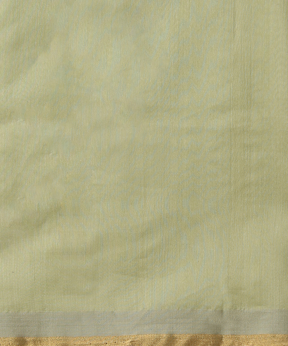 Pista_Green_Handloom_Cotton_Silk_Banarasi_Saree_With_Flower_Motifs_WeaverStory_05
