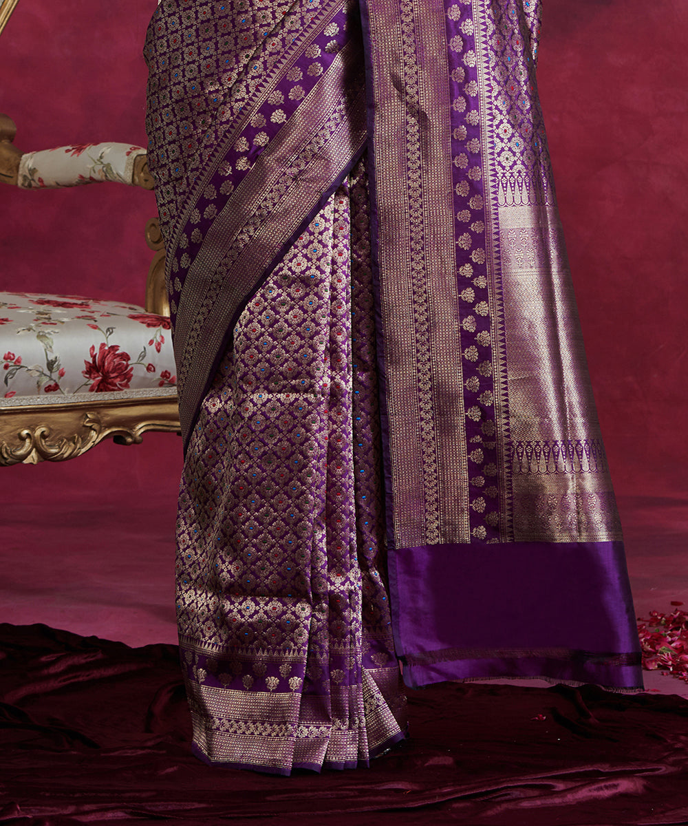 Blue_Handloom_Kimkhab_Pure_Katan_Silk_Banarasi_Saree_WeaverStory_04