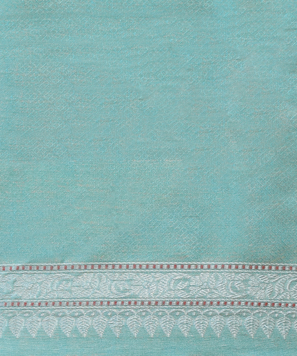 Mint_Green_Handloom_Cotton_Tissue_Banarasi_Saree_With_Kadhwa_Booti_WeaverStory_05