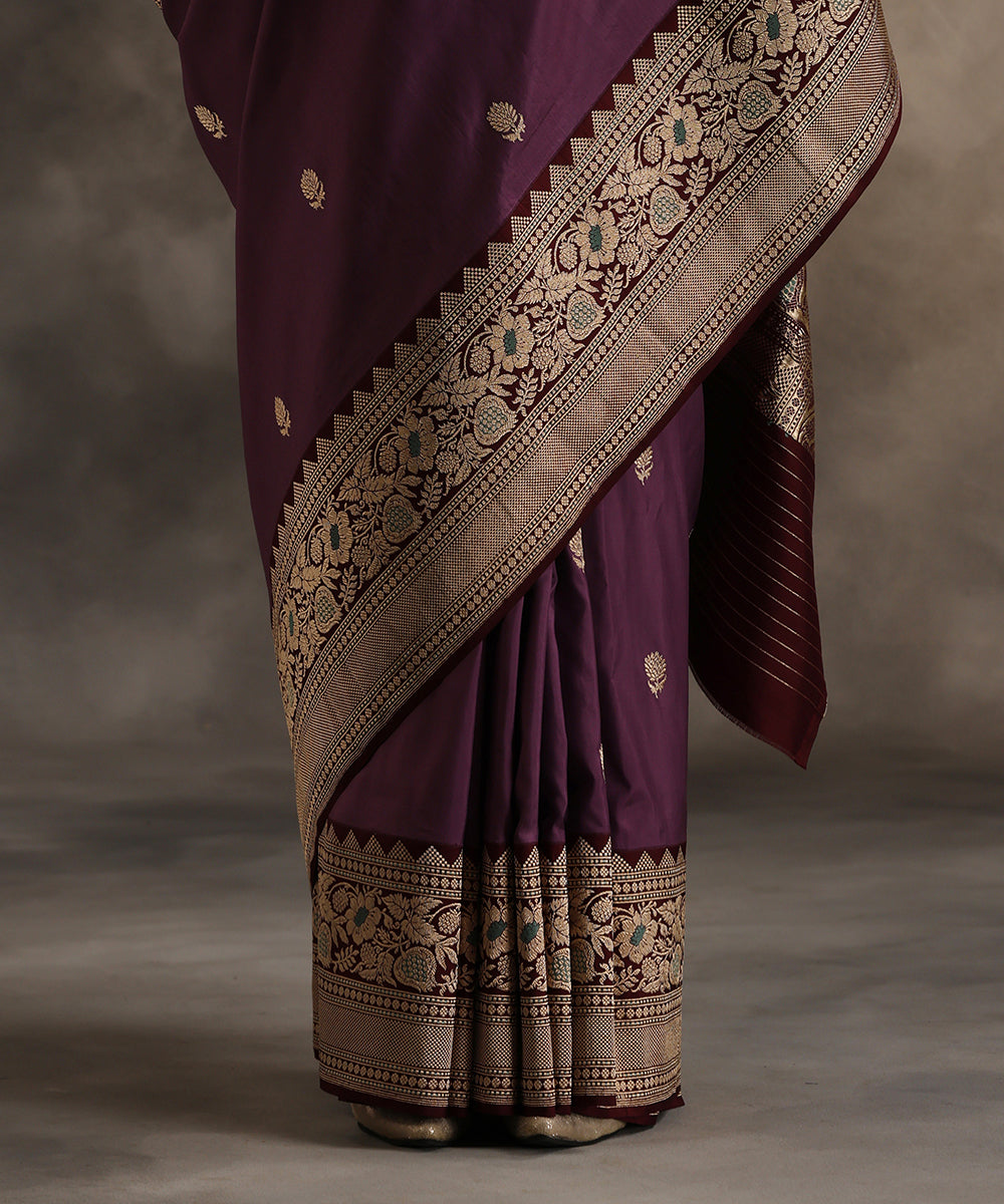 Handloom_Purple_Pure_Katan_Silk_Banarasi_Saree_With_Kadhwa_Border_WeaverStory_04