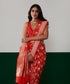 Tomato_Red_Handloom_Pure_Katan_Silk_Banarasi_Saree_With_Over_All_Zari_Jaal_WeaverStory_01