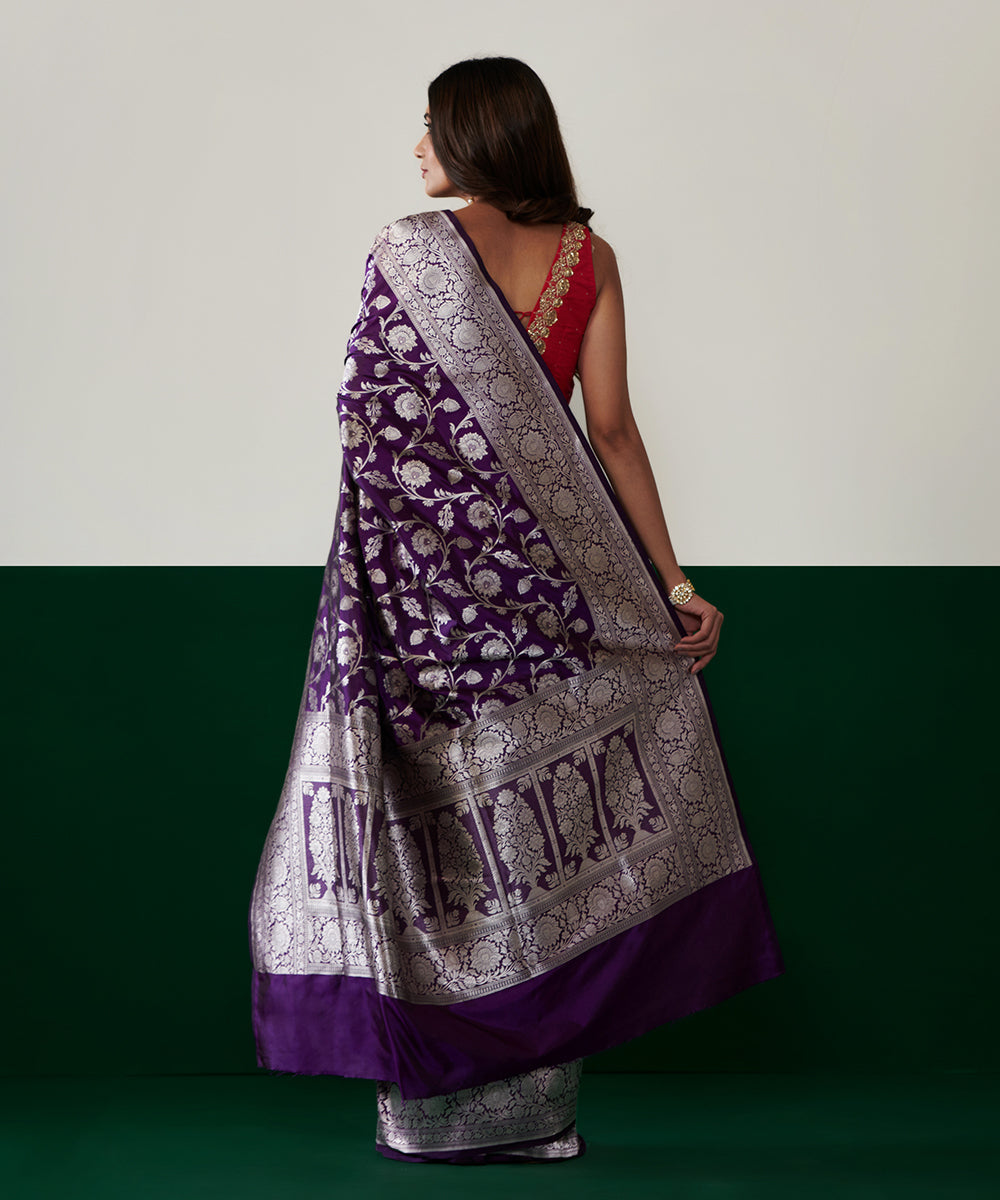 Handloom_Purple_Pure_Katan_Silk_Banarasi_Saree_With_Cutwork_Booti_WeaverStory_03