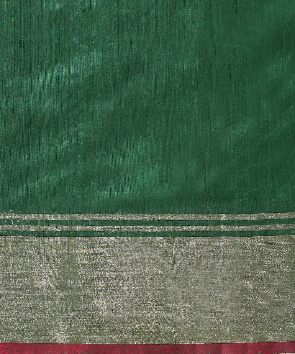 Green_Handloom_Pure_Chanderi_Silk_Saree_With_Birds_Motifs_WeaverStory_05
