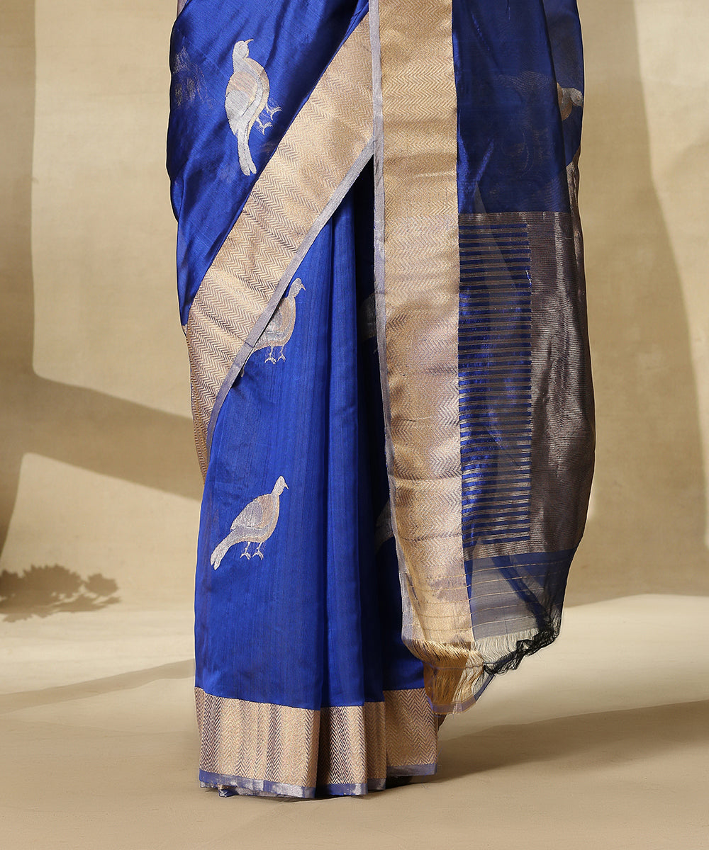 Royal_Blue_Handloom_Pure_Chanderi_Silk_Saree_With_Eknaliya_Bird_Motifs__WeaverStory_04