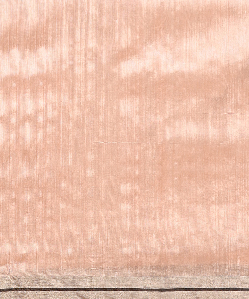 Peach_Handloom_Pure_Silk_Chanderi_Saree_With_Silver_Zari_Motifs_WeaverStory_05