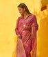 Rose_Gold_Handloom_Tissue_ChanderiSaree_With_Small_Gold_Zari_Border_WeaverStory_01